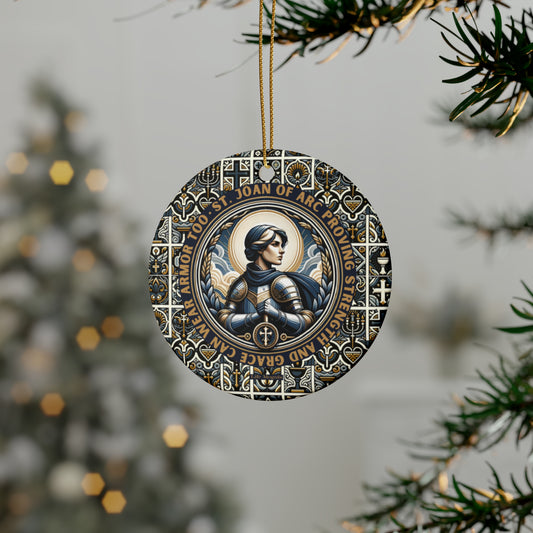 St. Joan of Arc V1 Ceramic Ornaments