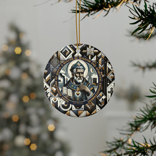 St. Augustine of Hippo V1 Ceramic Ornaments